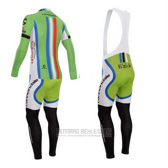 2014 Fahrradbekleidung Cannondale Champion Nuova Zelanda Trikot Langarm und Tragerhose - zum Schließen ins Bild klicken